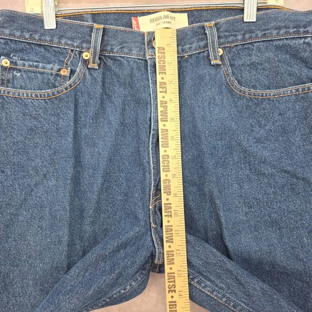 Vintage Levis 505 Jeans Mens 36x30 Dark Wash Straight Leg Regular Fit Denim Y2K